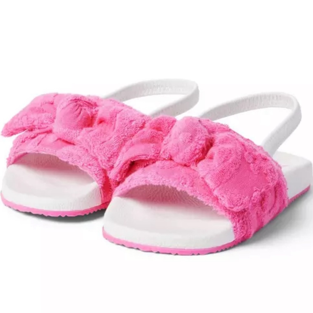 Janie and Jack Floral Terry Jacquard Pool Slide